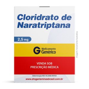Cloridrato de Naratriptana 2,5mg Com 4 Comprimidos Genérico Medley