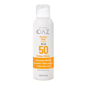 Protetor Solar OAZ Aerossol Adulto FPS50 Com 200ml Eurofarma