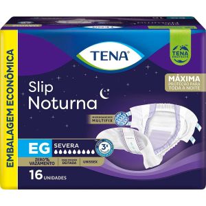 Fralda Geriátrica Tena Slip Noturna EG 16 Unidades