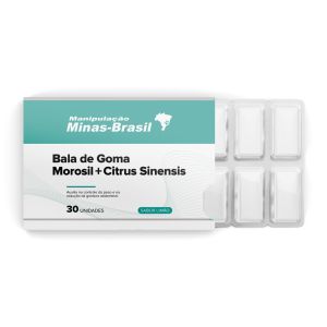 Bala de Goma Morosil e Citrus Sinensis Sabor Limão Com 30 Unidades