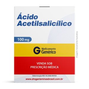 Ácido Acetilsalicílico 100mg Com 30 Comprimidos Genérico Eurofarma