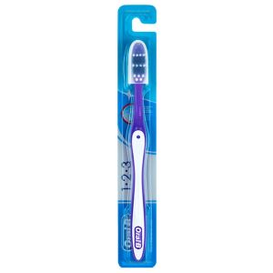 Escova Dental Oral-B 1.2.3 Cerdas Medianas