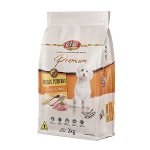 Ração Para Cães Raças Pequenas Adultos Premium Sabor Frango e Arroz Com 2Kg Colosso