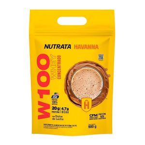 Whey Concentrado W100 Doce de Leite 900g  Nutrata Havanna