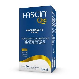 Fascia Q10 Ubiquinona-10 200mg Com 30 Cápsulas Moles Biolab