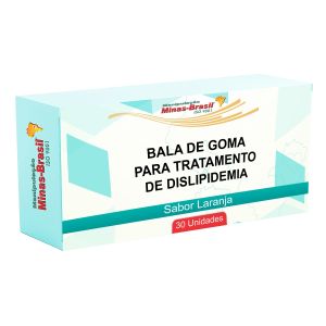 Bala de Goma Controle Lipídico com Monascus Sabor Laranja 30 Unidades