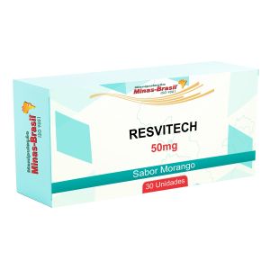 Bala de Goma Resvitech Resveratrol Revestido Sabor Morango 30 Unidades