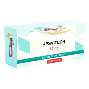 Bala de Goma Resvitech Resveratrol Revestido Sabor Blue Ocean 30 Unidades