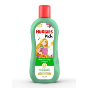 Shampoo Huggies Kids Nutrição e Força Rapunzel Com 360ml