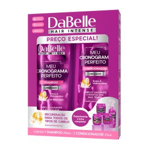 Kit DaBelle Hair Intense Meu Cronograma Perfeito Shampoo 250ml e Condicionador 175ml