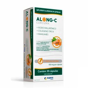 Suplemento Alimentar Along-C Cúrcuma Com 30 Cápsulas Supera