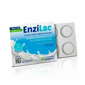 Enzilac 10.000 U.FCC Com 4 Comprimidos Mastigáveis Farmoquímica