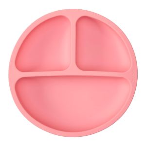Pratinho em Silicone com Ventosa Rosa Ref:15631 Buba