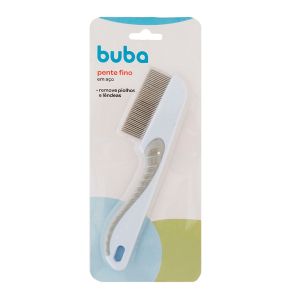 Pente Fino em Aço Remove Piolhos e Lêndeas Buba
