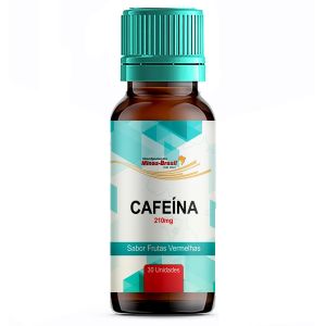Pastilhas De Cafeína 210Mg Com 90 Unidades Sabor Frutas Vermelhas