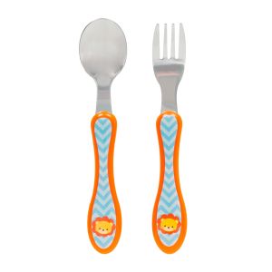 Kit Talheres Infantil Animal Fun Leão Buba