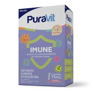 Polivitamínico Puravit Imune Solução Oral Com 75ml e Seringa Dosadora Myralis