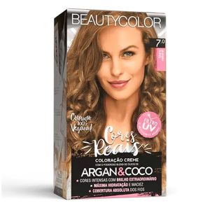 Coloração Permanente Kit Cores Reais 7.0 Louro Natural BeautyColor