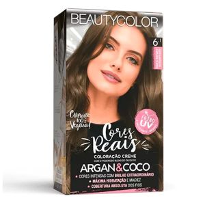 Coloração Permanente Kit Cores Reais 6.1 Louro Escuro Acinzentado BeautyColor