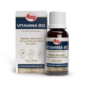 Vitamina B12 Sabor Menta Gotas Com 20ml Vitafor