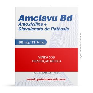 Amclavu BD Amoxicilina 80mg E Ácido Clavulânico 11,4mg Pó Para Suspensão Oral 70ml