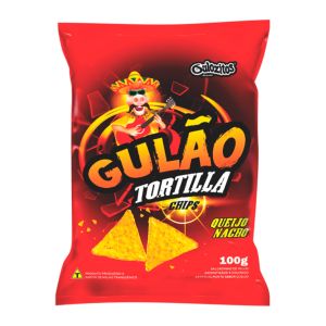 Gulão Tortilla Chips Queijo Nacho Com 100g Gulozitos