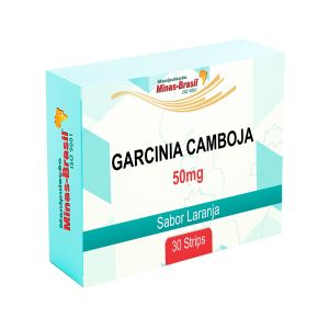 Strips Oral Orodispersível de Garcinia Camboja 50Mg Com 30 Unidades Sabor Laranja