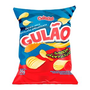 Batata Chips Gulão Sabor Churrasco Com 30g
