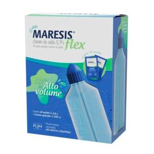 Maresis Flex Alto Volume Cloreto de Sódio 0,9% Com 30 Sachês e Frasco Aplicador Farmoquímica