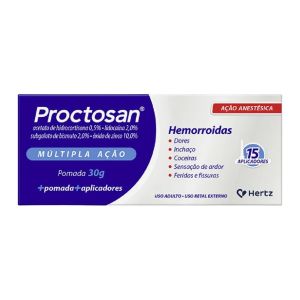 Proctosan Múltipla Ação Pomada Com 30g e 15 Aplicadores Kley Hertz