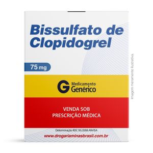 Bissulfato de Clopidogrel 75mg Com 28 Comprimidos Genérico Sandoz