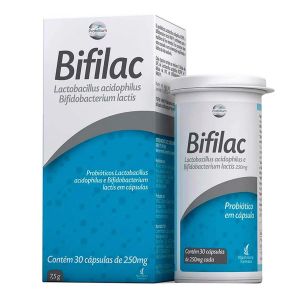 Bifilac 250mg com 30 Cápsulas Mantecorp Farmasa