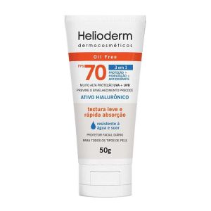 Protetor Facial Helioderm FPS70 Sem Cor Com 50g