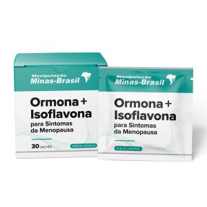 Ormona + Isoflavona para Sintomas da Menopausa 30 Sachês Laranja