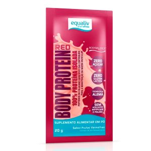Body Protein Red Sabor Frutas Vermelhas Sachê Com 20g Equaliv