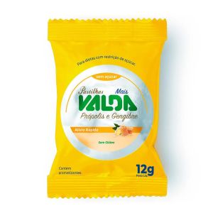 Pastilhas Valda Mais Sabor Própolis e Gengibre Sem Açúcar Com 12g