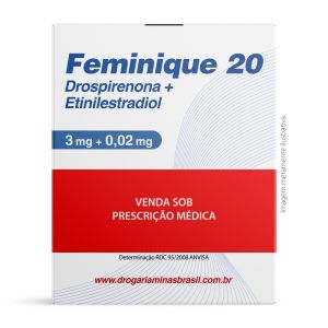 Feminique 20 Drospirenona 3mg e Etinilestradiol 0,02mg Com 24 Comprimidos Aché
