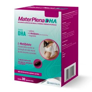 Suplemento Alimentar Materplena DHA Com 30 Cápsulas Moles Cristália