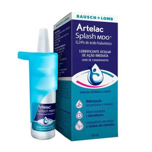 Lubrificante Ocular Artelac Splash MDO Ácido Hialurônico 0,24% Frasco Com 10ml Bausch e Lomb