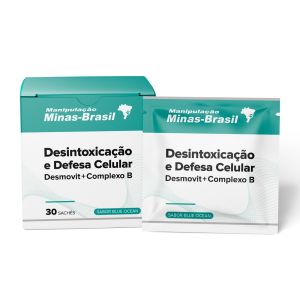 Desintoxicação e Defesa Celular Desmovit + Complexo B 30 Sachês Blue Ocean