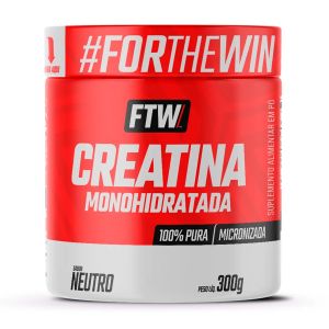 Creatina Monohidratada 100% Pura Sabor Neutro Com 300g Ftw