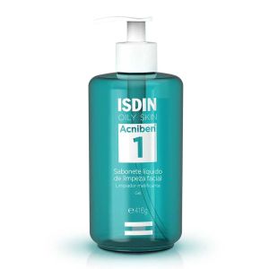 Sabonete Líquido de Limpeza Facial Acniben Isdin Oily Skin Com 416g