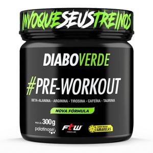Pré Treino Ftw Diabo Verde Sabor Frutas Amarelas 300g