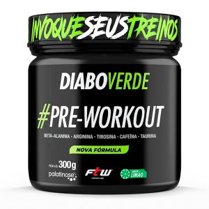 Pré Treino Ftw Diabo Verde Sabor Limão 300g