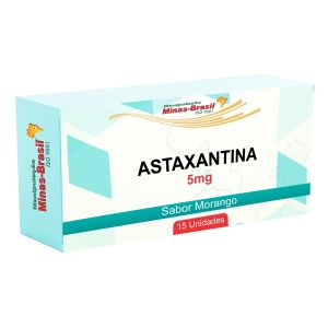 Astaxantina 5Mg Com 15 Balas De Gomas Sabor Morango