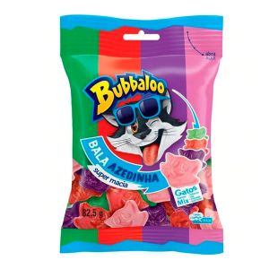 Bala Bubbaloo Azedinha Gatos Mix Com 82,5G