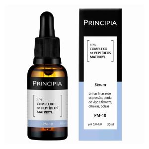 Sérum Antissinais Facial 10% Complexo De Peptídeos Matrixyl PM-10 Com 30ml Principia