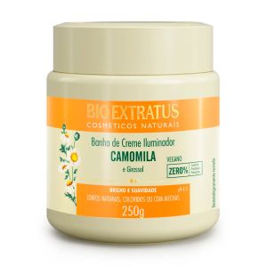 Banho de Creme Iluminador Camomila e Girassol Com 250g Bio Extratus