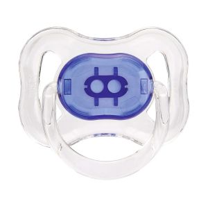 Chupeta Cristal Kuka N1 Bico Universal Azul