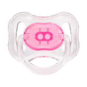 Chupeta Cristal Kuka N2 Bico Universal Rosa